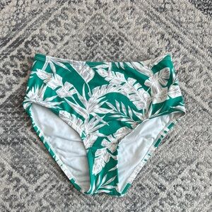 Daniel Cremieux Green and White Bikini Bottom